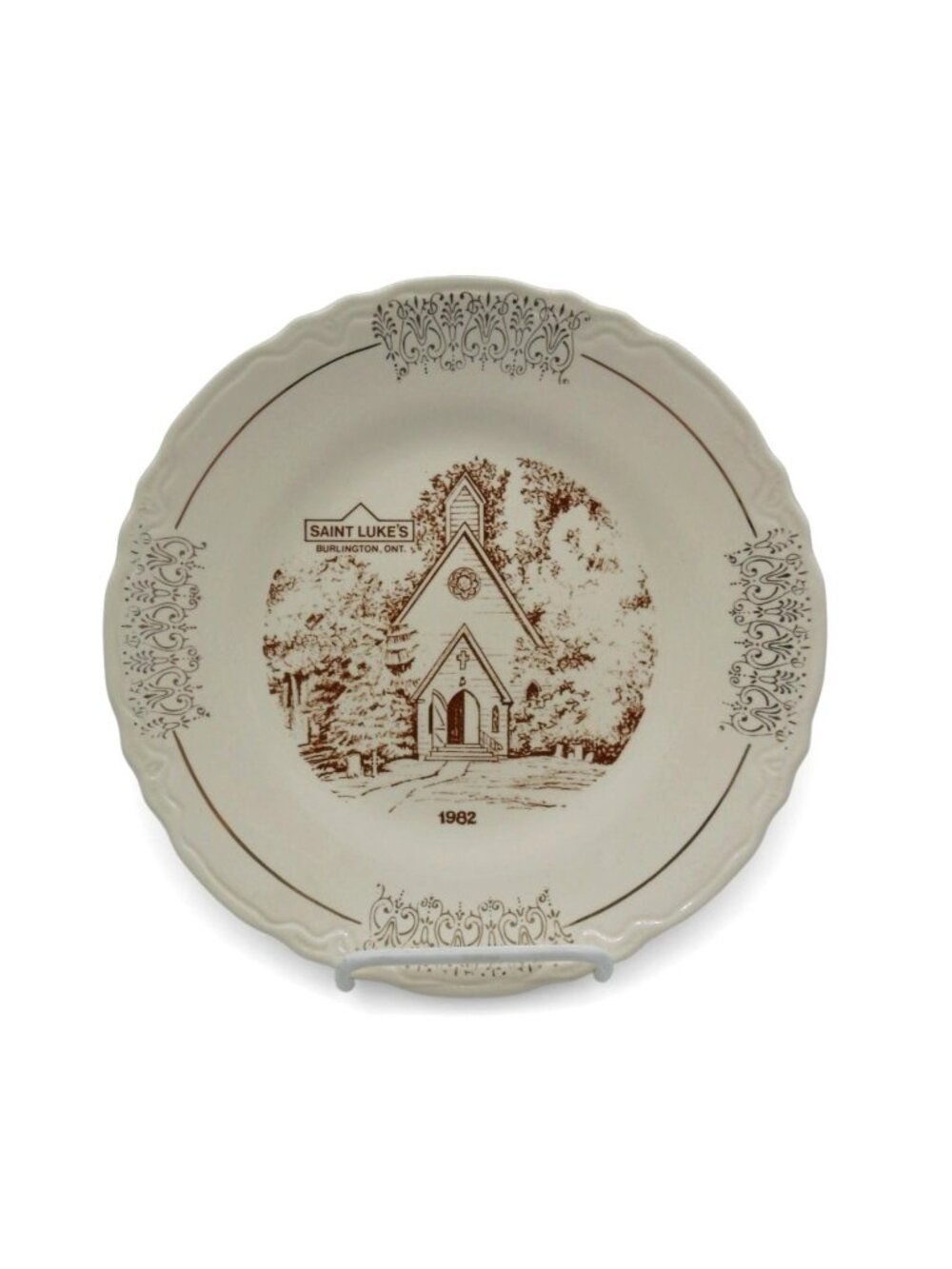 Canada Dania Unique 1982 Saint Luke’s Church Burlington Limited Edition Plate